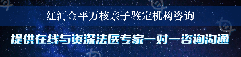 红河金平万核亲子鉴定机构咨询